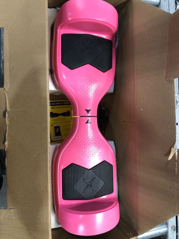 Photo 3 of HOVER-1 I-200 HOVERBOARD WITH BUILT-IN BLUETOOTH SPEAKER LED HEADLIGHTS LED WHEEL LIGHTS 7 MPH MAX SPEED - PINK
