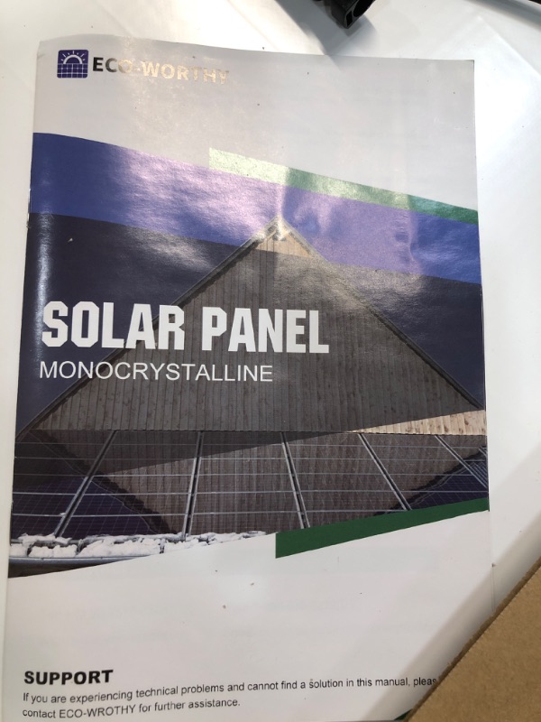 Photo 4 of **USED/VERY MINOR DAMAGE** 195W 12V Monocrystalline Solar Panel