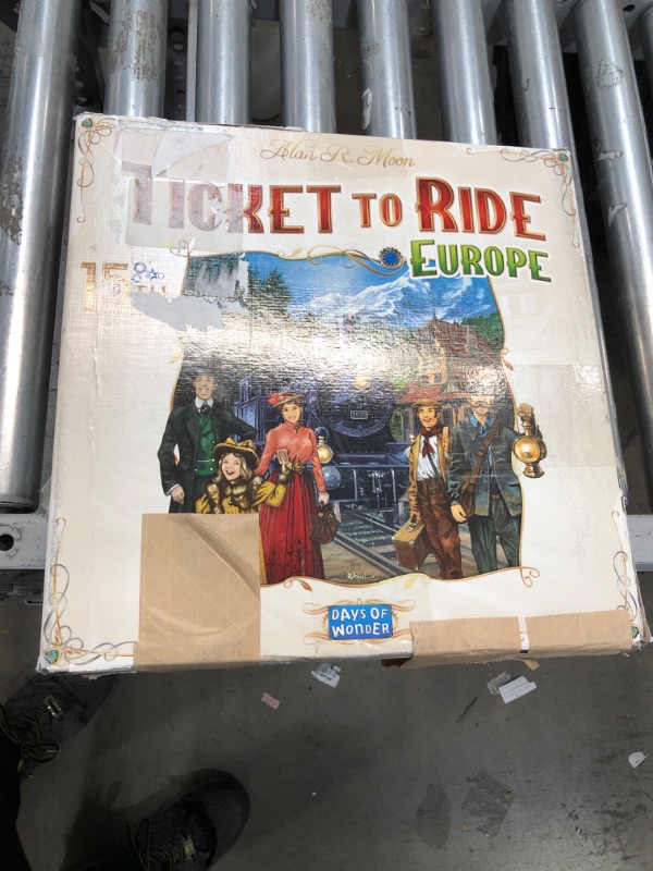 Photo 4 of **USED/POSSIBLE MISSING PIECES** Ticket to Ride Europe Board Game 15th Anniversary Deluxe Edition | Family Board Game | Train Game | Ages 8+ | For 2 to 5 players | Average Playtime 30-60 minutes | Made by Days of Wonder