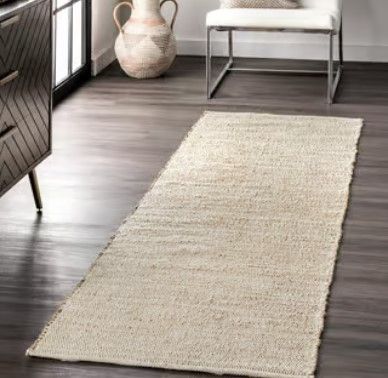 Photo 1 of **USED** Natural Fawna Handwoven Chaste rug - Casuals Runner 2' 6" x 8'