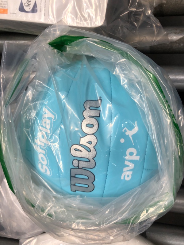 Photo 2 of  WILSON AVP Soft Play Volleyball - Official Size AVP Soft Play Blue