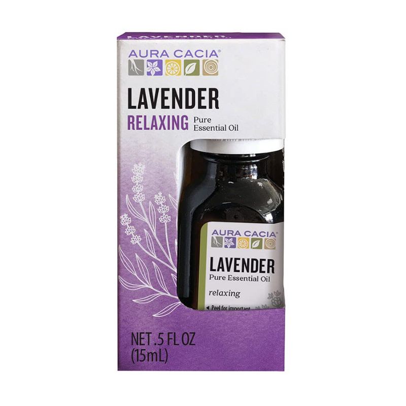 Photo 1 of 3 Aura Cacia 100% Pure Lavender Essential Oil | 100% Pure Therapeutic Grade | 15 ml (0.5 fl. oz.) in Box | Lavandula angustifolia