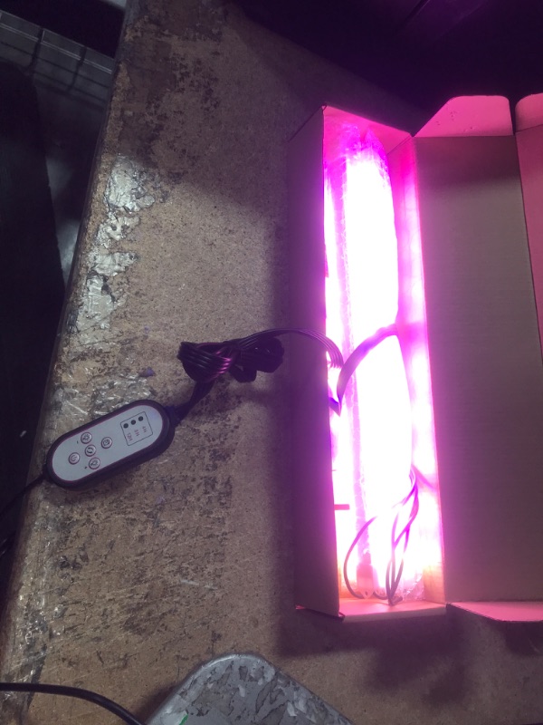 Photo 3 of Grow Light Strips Wireless Control 216 LEDs Full Spectrum Plant Lights for Indoor Plants - 10 Dimmable Brightness with Auto On & Off Timer Sunlight Growing Lamp for Vegetables Seedlings Hydroponics 4 Light Strips