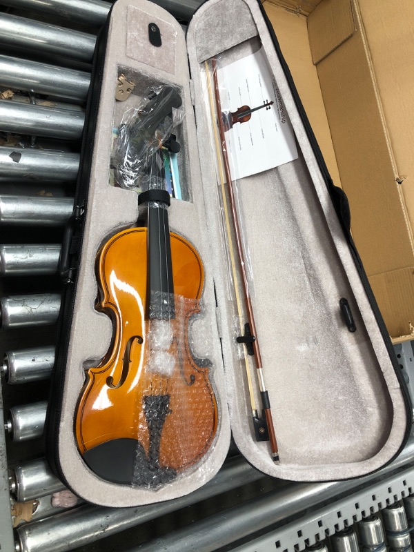 Photo 1 of DEBEIJIN Adults Kids Violin - Premium Violin for Kids Beginners - Ready To Play 4/4 Violin - Handcrafted Student Beginner Violin