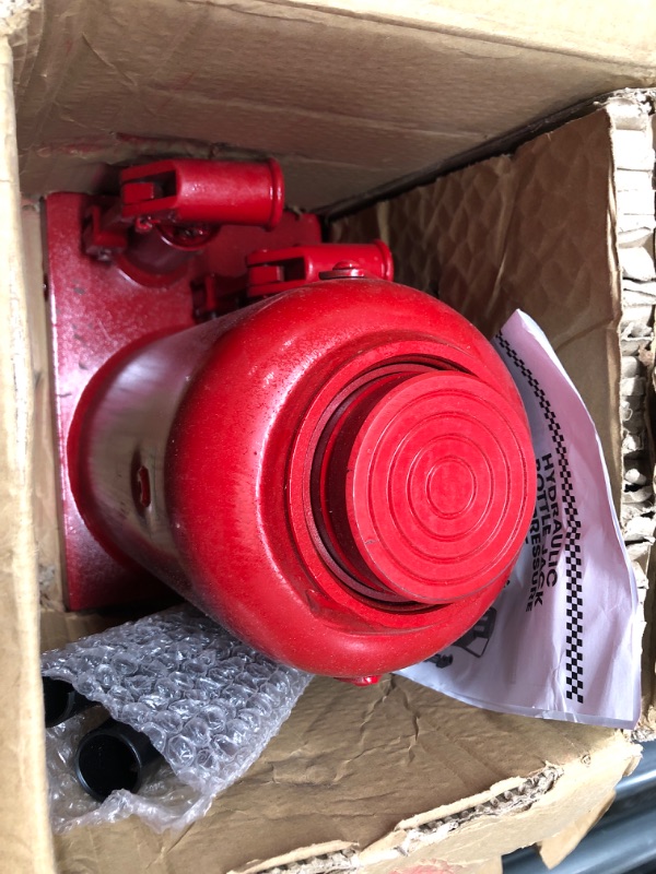 Photo 2 of 32-Ton Hydraulic Bottle Jack Low Profile Automotive Shop Lift Truck Bus Car RV Auto, Red