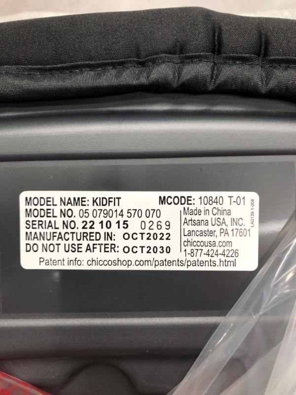 Photo 1 of Chicco KidFit 2-in-1 Belt Positioning Booster Car Seat - Atmosphere, 28x19x8.5 Inch (Pack of 1) KidFit Atmosphere