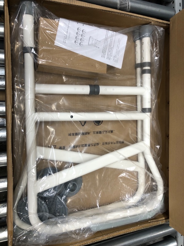 Photo 2 of 1 Pack of Bathroom Toilet Safety Frame and 1 Pack of Foldable Bedside Rail for Elderly