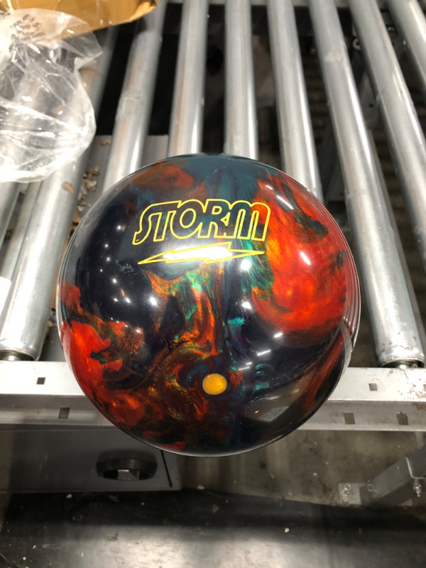 Photo 3 of ***UNDRILLED BOWLING BALL***Storm Absolute Bowling Ball- Copperhead/Jade/Phantom Black 15lbs