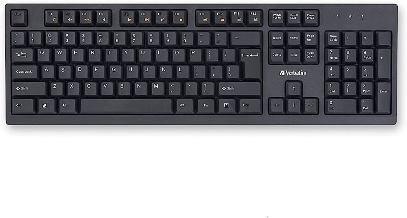 Photo 1 of Verbatim Wireless 2.4GHz Slim Full Size Keyboard with Numeric Keypad 70738