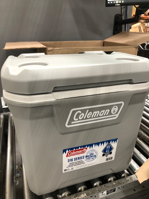 Photo 2 of Coleman Ice Chest Coleman 316 Series Wheeled Hard Coolers Rock Grey 65 Quart Wheeled