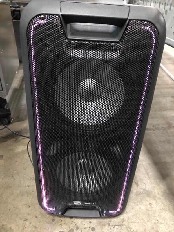 Photo 3 of Dolphin Party Speaker Wireless Bluetooth w/Wheels for Parties, Karaoke, DJ Speakers, Long Battery Life
