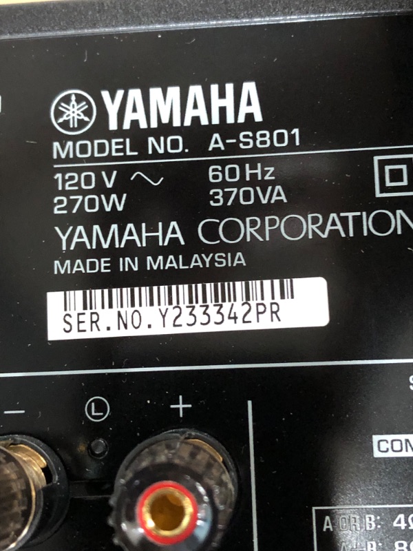 Photo 4 of YAMAHA A-S801BL Natural Sound Integrated Stereo Amplifier (Black) A-S801 Black