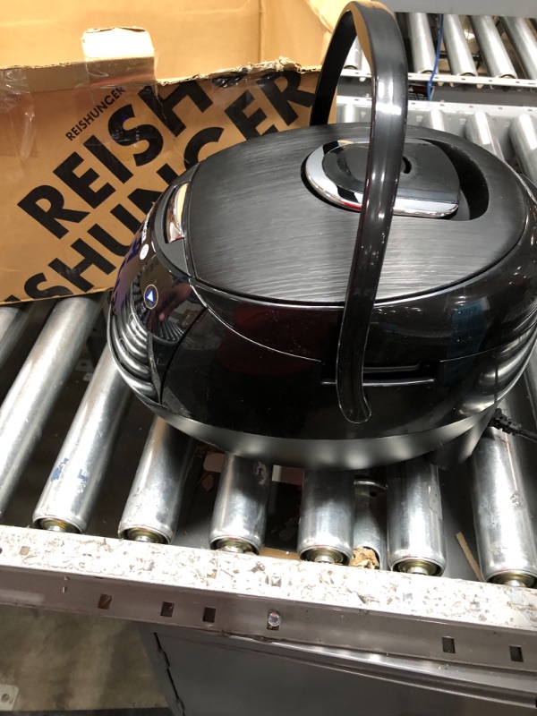 Photo 2 of Reishunger Digital Rice Cooker and Steamer, Black, Timer - 8 Cups - Premium Inner Pot, Multi Cooker with 12 Programs & 7-Phase Technology for Brown Rice, Soups, Grains, Oatmeal & more - 1-8 People