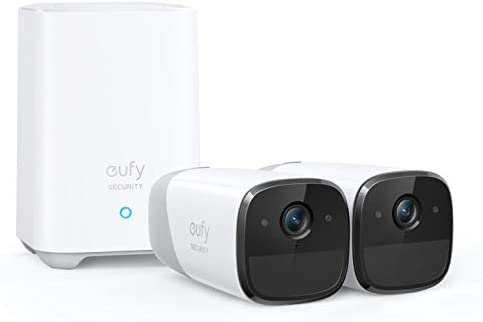 Photo 1 of eufy security eufyCam 2 Wireless Home Security Camera System, 365-Day Battery Life, HomeKit Compatibility, HD 1080p, IP67 Weatherproof, Night Vision, 2-Cam Kit, No Monthly Fee
