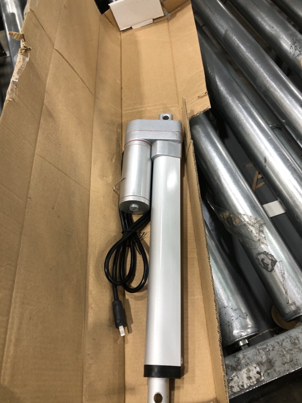 Photo 2 of 12V 8 Inch Stroke Linear Actuator, 3000N / 660lbs Maximum Lift with Mounting Brackets and Remote Controller Kit for Recliner TV Table Lift Massage Bed Electric Sofa.