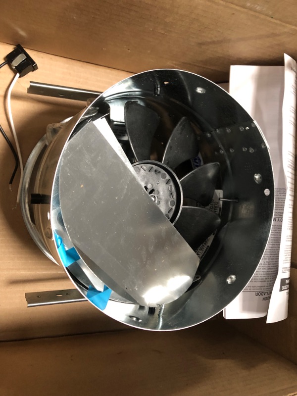 Photo 4 of Broan-NuTone 505 Exhaust Fan, White Vertical Discharge Ceiling Ventilation Fan, 8.5 Sones, 200 CFM, 8"