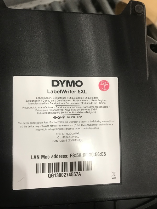 Photo 4 of DYMO LabelWriter 5XL Label Printer, Automatic Label Recognition, Prints Extra-Wide Shipping Labels (UPS, FedEx, USPS) from Amazon, eBay, Etsy, Poshmark, and More, Perfect for eCommerce Sellers LabelWriter 5XL Thermal Label Printers