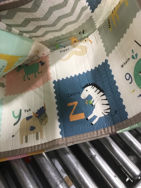 Photo 1 of Baby Play Mat 79" X 71",Reversible Waterproof Foldable Foam Floor Playmat for Kids Toddlers, Extra Large Anti- Slip Baby Crawling Mat