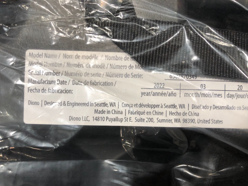 Photo 4 of Diono Solana 2 No Latch, XL Lightweight Backless Belt-Positioning Booster Car Seat, 8 Years 1 Booster Seat, Black NEW! Vehicle Belt Connect Single Black