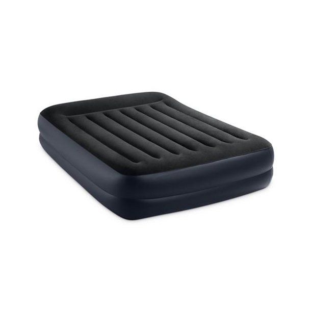 Photo 1 of 16.5 in. Dura-Beam Pillow Rest Raised Airbed with QuickFill Plus Internal Pump&#44; Black - Queen Size