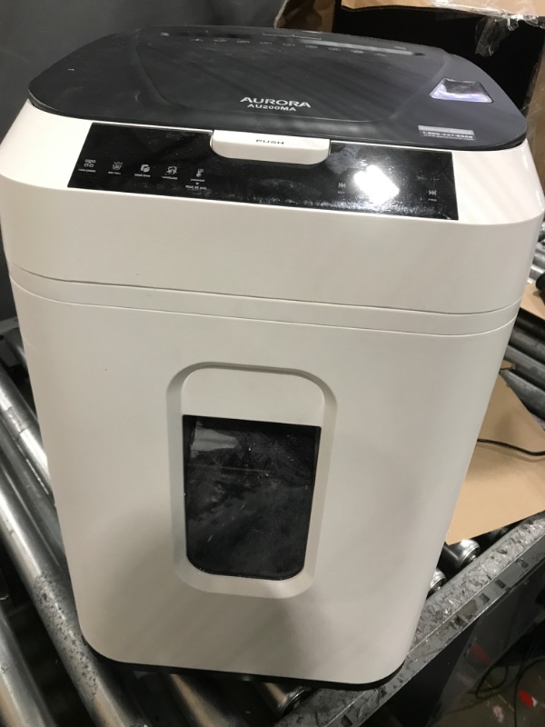 Photo 3 of Aurora Commercial Grade 200-Sheet Auto Feed High Security Micro-Cut Paper Shredder/ 60 Minutes/ Security Level P-5