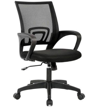 Photo 1 of Home Office Chair Ergonomic Desk Chair Mesh Computer Chair with Lumbar Support Armrest Executive Rolling Swivel Adjustable Mid Back Task Chair,Black
