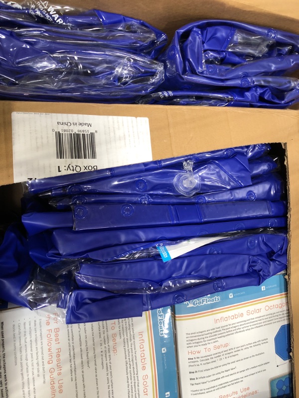 Photo 1 of GoFloats Inflatable Solar Pool Heaters for Affordable Pool Heating and Insulation - 12 Pack