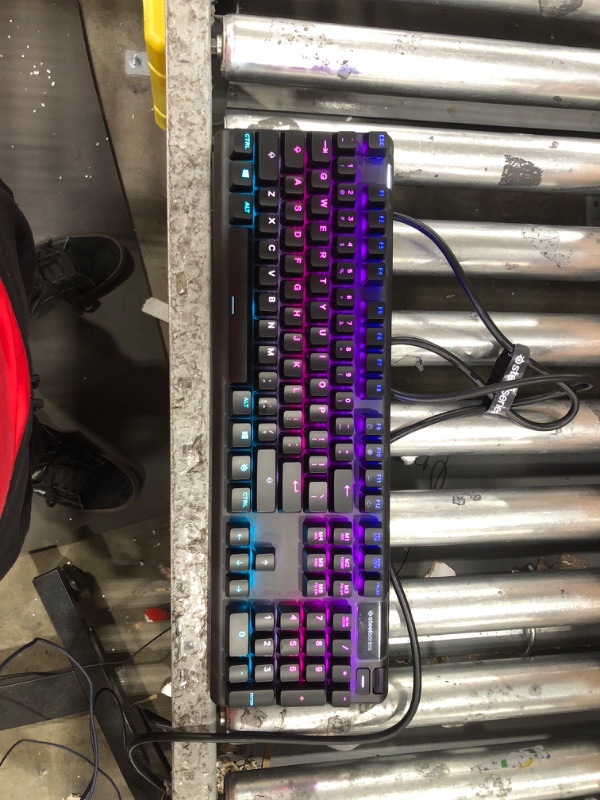 Photo 2 of SteelSeries Apex Pro RGB Backlit Gaming Keyboard with Mechanical Switches and OLED Smart Display (Renewed)