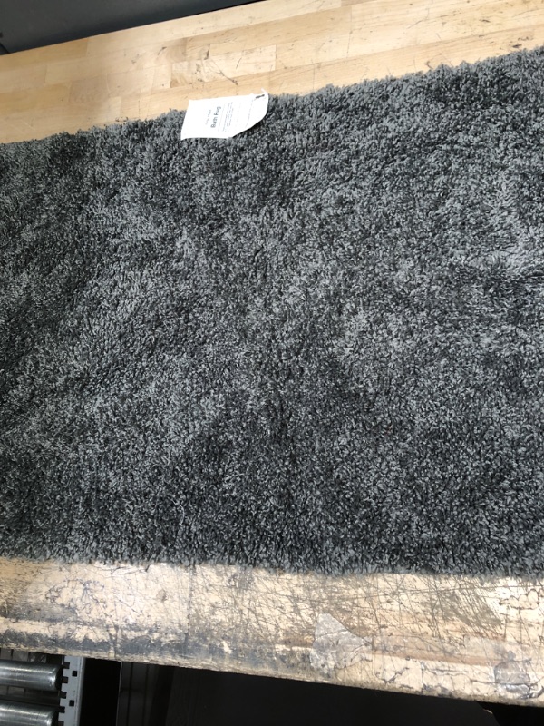 Photo 2 of 20&#34;x34&#34; Antimicrobial Bath Rug Dark Gray - Threshold&#8482;