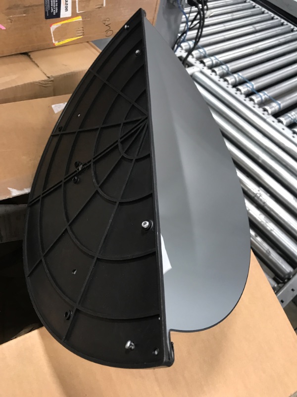 Photo 3 of 18” Acrylic Bubble Half Dome Mirror with Black Rim, Round Indoor Security Mirror for Driveway Safety Spots, Outdoor Warehouse Side View, Circular Wall Mirror for Office Use - Vision Metalizers (DPB1812) Acrylic Half Dome 18"