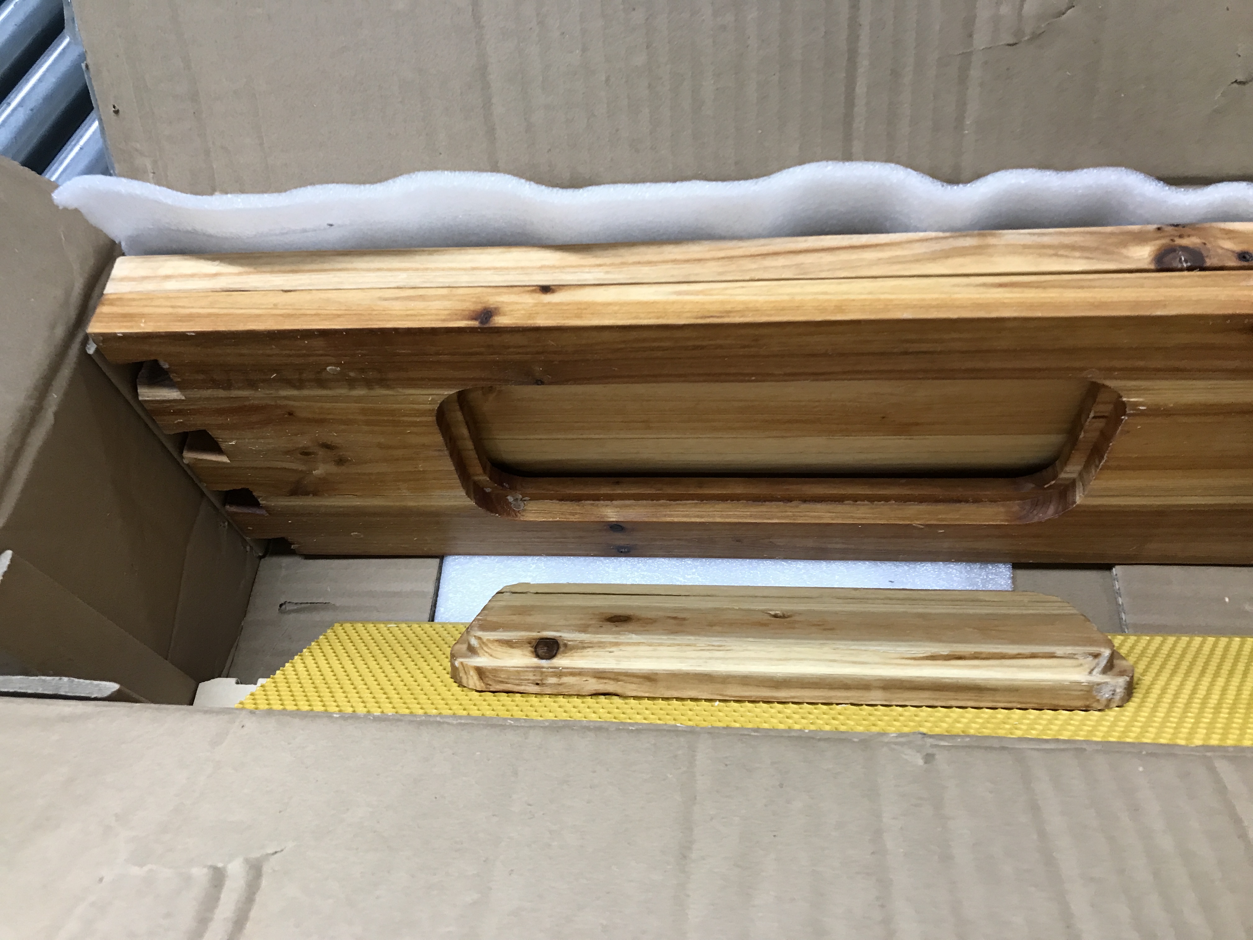 Photo 3 of VEVOR Bee Hive, 10 Frame Complete Beehive Kit, Dipped in 100% Natural Beeswax Includes 1 Medium Honey Super Box with Waxed Foundations, for Beginners & Pro Beekeepers