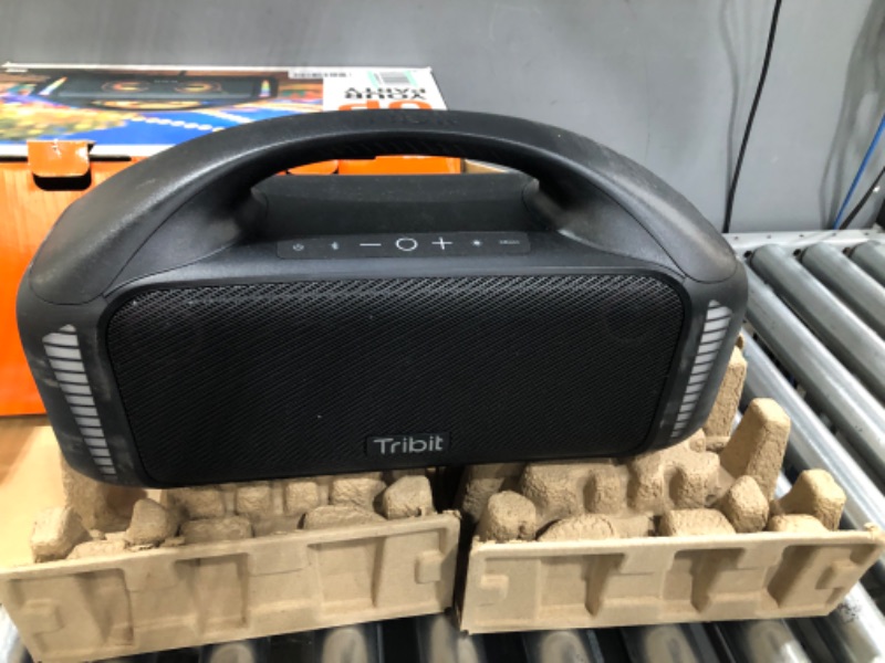 Photo 2 of Tribit StormBox Blast Portable Speaker: 90W Loud Stereo Sound with XBass, IPX7 Waterproof Bluetooth Speaker with LED Light, PowerBank, Bluetooth 5.3&TWS, Custom EQ, 30H Playtime, Outdoor/Camping/Party