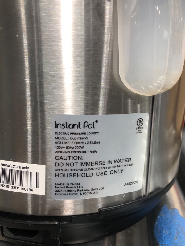 Photo 3 of **SEE NOTES**
Instant Pot Duo Mini 3-Quart Multi-Use Pressure Cooker