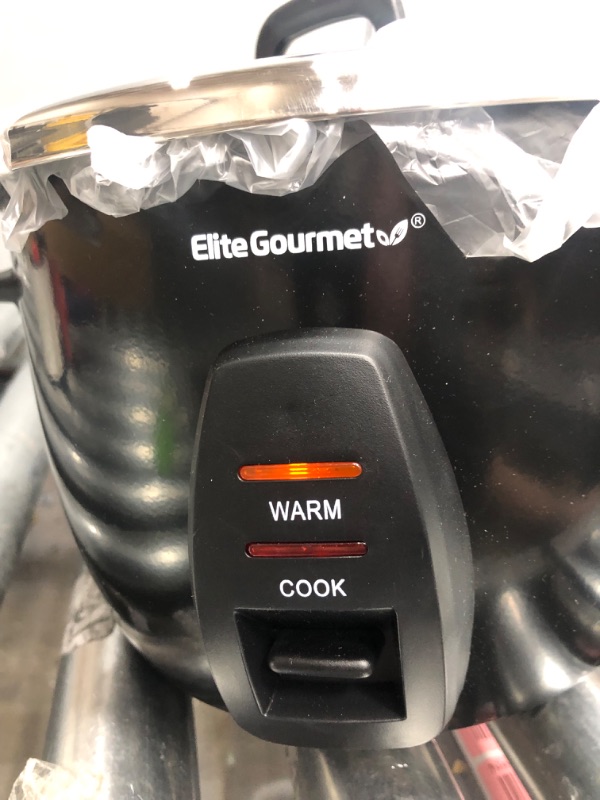 Photo 4 of Elite Gourmet ERC2010B# Electric 10 Cup Rice Cooker with 304 Surgical Grade Stainless Steel Inner Pot Makes Soups, Stews, Grains, Cereals, Keep Warm Feature, 10 cups cooked (5 Cups uncooked), Black 10 Cups Cooked Black