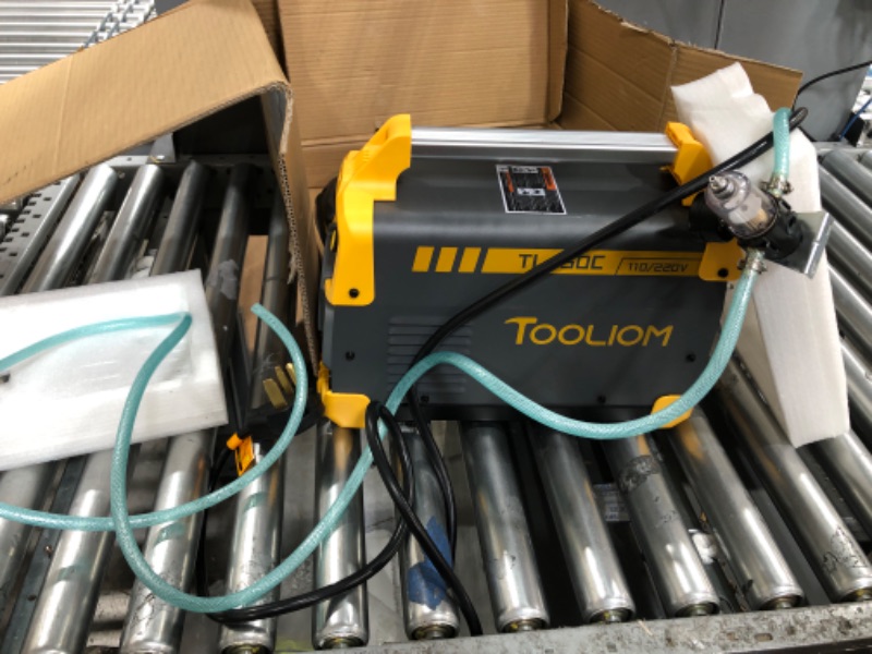 Photo 2 of **MISSING PARTS** TOOLIOM 50A Non-Touch Pilot ARC Air Plasma Cutter Dual Voltage 110V/220V IGBT Inverter Metal Cutting Machine 1/2" Clean Cut 50A High Frequency