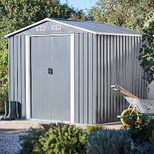 Photo 1 of **PARTS ONLY** MISSING PARTS* REVIEW PHOTOS** 8x6 Apex Dark grey Metal Shed

