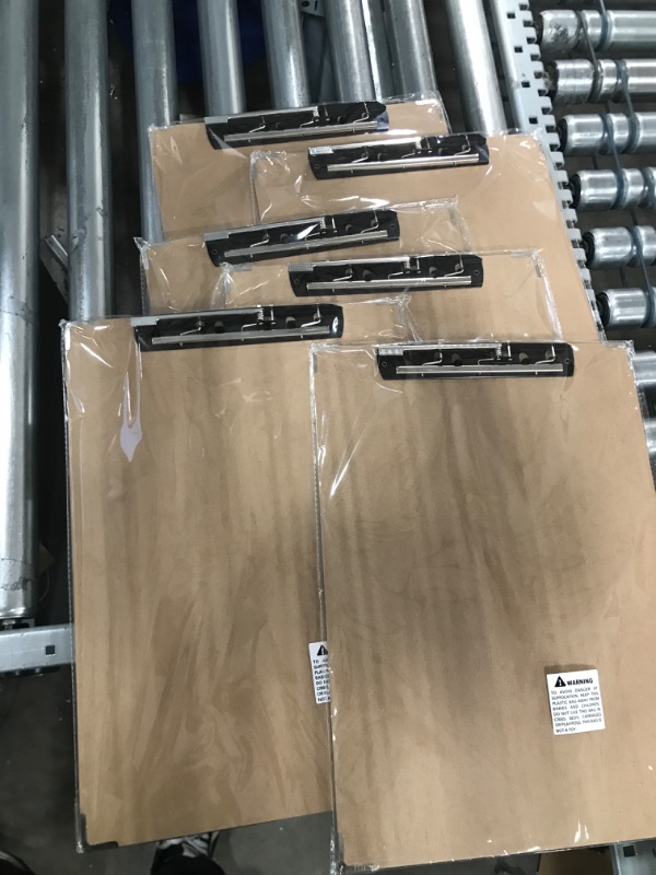 Photo 2 of 11x17 Clipboard Vertical with Hardware Corner Guard Extra Large Clipboard Hardboard with 8 Inch Jumbo Lever Clip Clipboards 11x17 Log Color 6 Pack