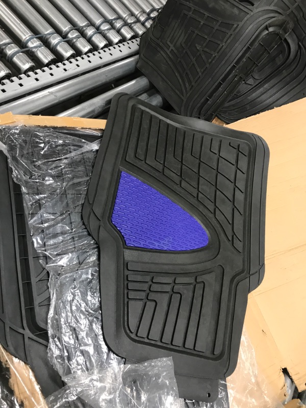 Photo 3 of FH Group Heavy Duty Tall Channel Floor Mats All-Weather Accessories for Trucks, Cars, and Automotive Purposes Trim-to-Fit/FH Group Bucket Seat Cover (Modernistic Airbag Compatible 
**just floor matts**