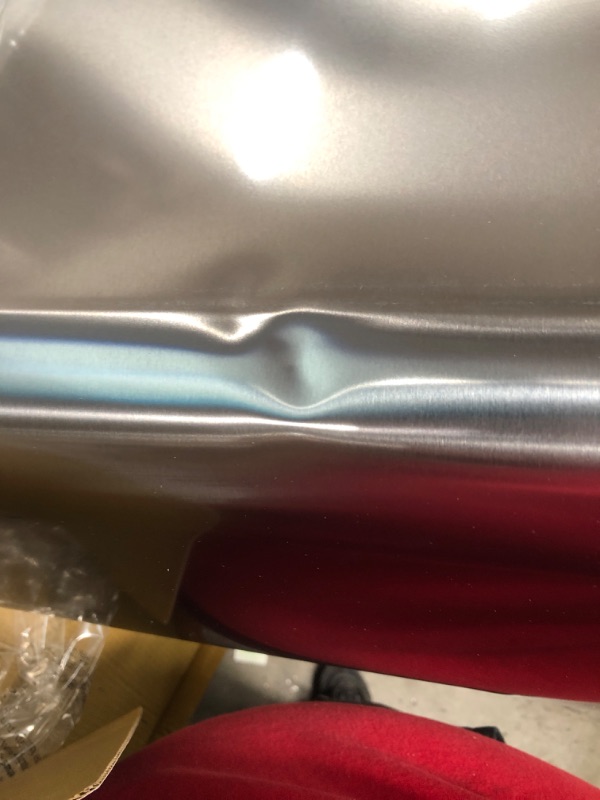 Photo 1 of Used / dented *** Simplehuman 35 Liter, 40 lb / 18.1 kg X-Large Pet Food Storage Container, Brushed Stainless Steel for Dog Food, Cat Food, and Bird Feed X-Large Storage