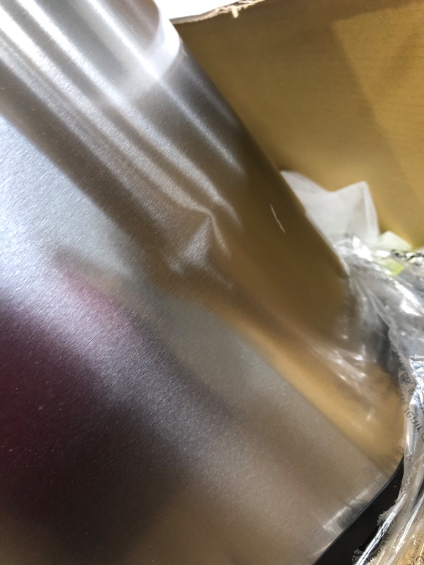 Photo 1 of Used / dented *** Simplehuman 35 Liter, 40 lb / 18.1 kg X-Large Pet Food Storage Container, Brushed Stainless Steel for Dog Food, Cat Food, and Bird Feed X-Large Storage