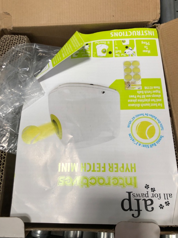 Photo 4 of ALL FOR PAWS Dog Ball Launcher Automatic,Automatic Ball Launcher for Dogs,Ball Thrower for Dogs,Dog Toys Interactive,Includes 3pcs Tennis Balls for Dogs Mini