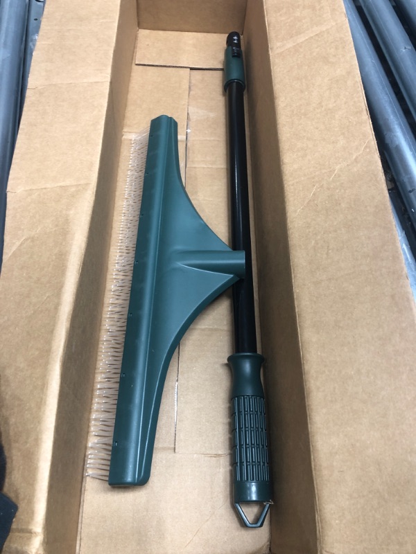 Photo 2 of *Missing Part of Handle* Gardenised Artificial Turf Garden Carpet Rake with Extendable Lightweight Telescopic Handle

