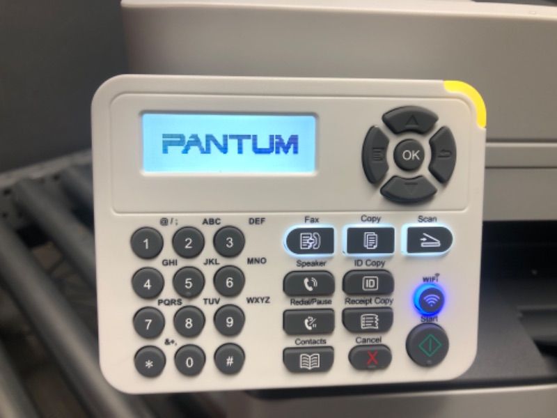 Photo 3 of MISSING SECONDARY CABLES***Pantum Monochrome Wireless Multifunction All-in-One Laser Printer with Print Scan Copy Fax Automatic Duplex Printing-Laserjet M6800FDW