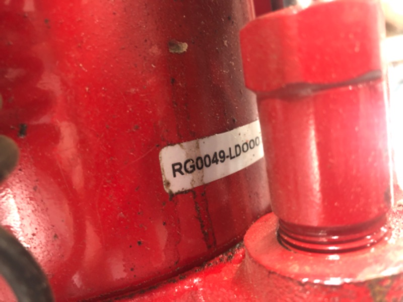 Photo 3 of BIG RED TA92006 Torin Pneumatic Air Hydraulic Bottle Jack with Manual Hand Pump, 20 Ton (40,000 lb) Capacity, Red 20 Ton (40,000 LBs) Pneumatic Air