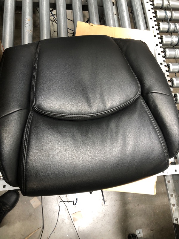 Photo 4 of **MISSING HARDWARE**Executive Office Chair - Ergonomic Big and Tall Home Computer Desk Chair with� Lumbar Support, PU Leather, High Back , Adjustable Height & Swivel Black High Back