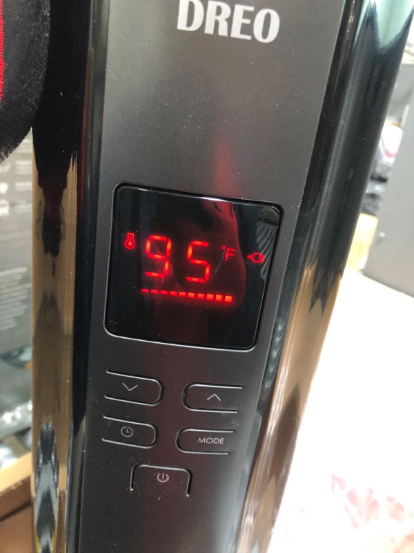 Photo 1 of Dreo Radiator Heater, Upgrade 1500W Electric Portable Space Oil Filled Heater with Remote Control, 4 Modes, Overheat & Tip-Over Protection, 24h Timer, Digital Thermostat, Quiet, Indoor
