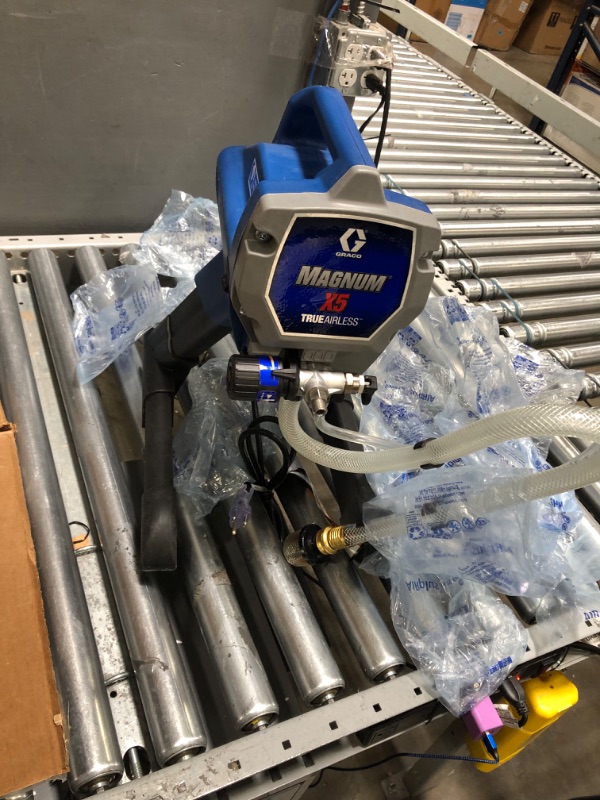 Photo 3 of *READ NOTES*Graco Magnum 262800 X5 Stand Airless Paint Sprayer, Blue Magnum X5 Airless Paint Sprayer