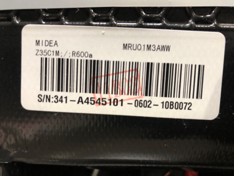 Photo 5 of Midea MRU01M3AWW Freezer, 1.1 Cubic Feet, White, 30 Pounds White 1.1 Cubic Feet Freezer