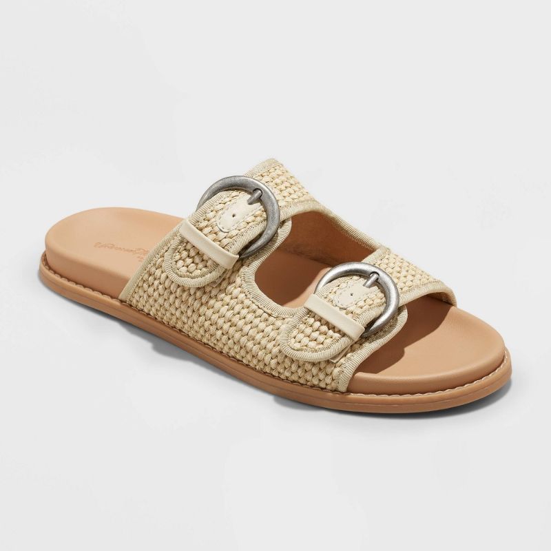 Photo 1 of Women's Honey Raffia Footbed Sandals - Universal Thread™
Size: 8.5
