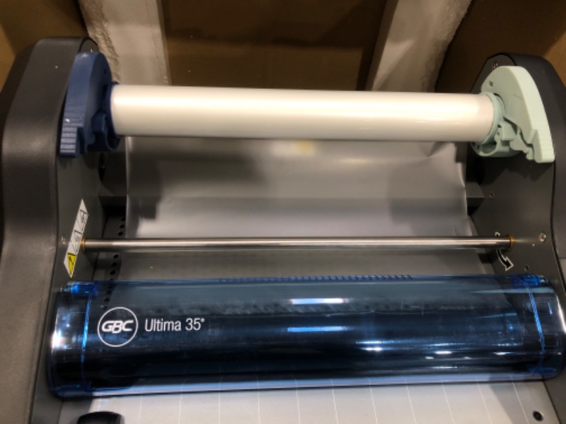 Photo 3 of GBC Thermal Roll Laminator, Ultima 35 Ezload, 12" Max. Width, 1 Min Warm-Up (1701680) , Blue
